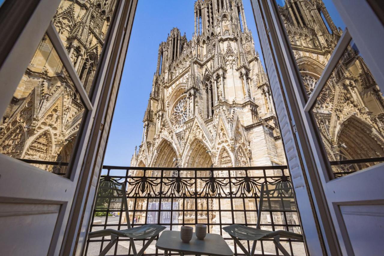 Au Pied De La Cathedrale #Vuemagique Apartment แร็งส์ ภายนอก รูปภาพ