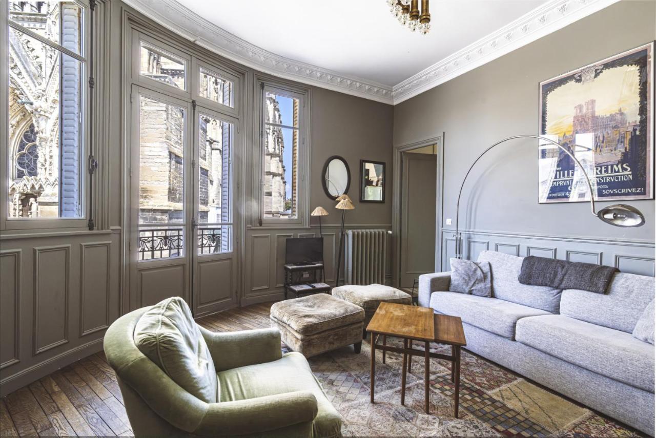 Au Pied De La Cathedrale #Vuemagique Apartment แร็งส์ ภายนอก รูปภาพ